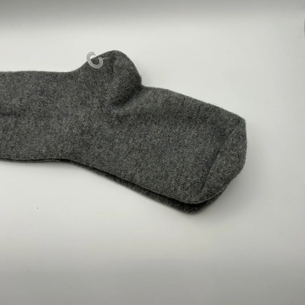 Johnny Was‎ Calme Cashmere Two Tone Socks Gray Striped Cuff Womens M/L New